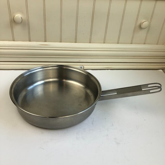 Tramontinox Vintage (85) Triple 2400 Stainless Steel 10" Skillet Timeless - Picture 1 of 13